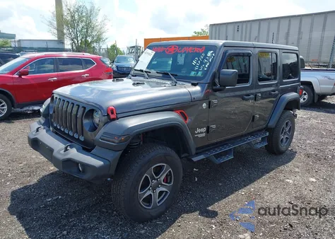 2019 Jeep Wrangler Unlimited Sport S 4X4 from USA, damaged, VIN 1C4HJXDG3KW569389